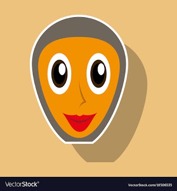 Realistic paper sticker on theme arabic business vector image