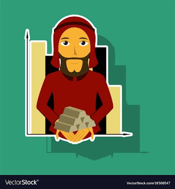 Realistic paper sticker on theme arabic business vector image