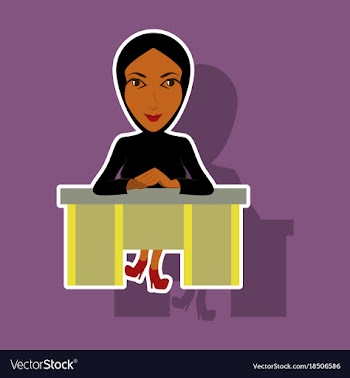 Realistic paper sticker on theme arabic business vector image