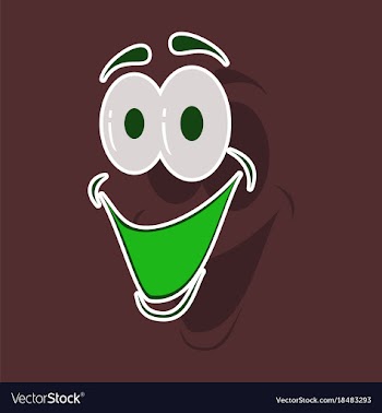 Realistic paper sticker on theme cartoon face vector image