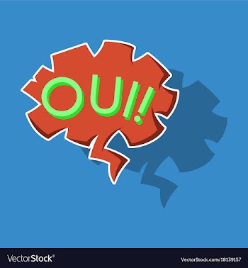 Realistic paper sticker on theme comic speech vector image