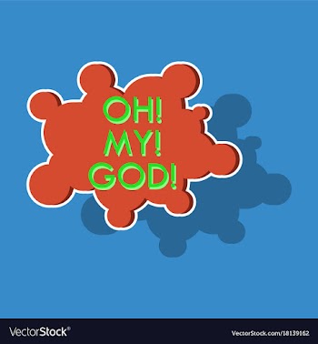 Realistic paper sticker on theme comic speech vector image