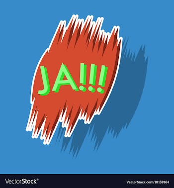 Realistic paper sticker on theme comic speech vector image