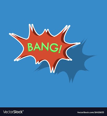 Realistic paper sticker on theme comic speech vector image