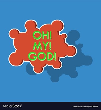 Realistic paper sticker on theme comic speech vector image