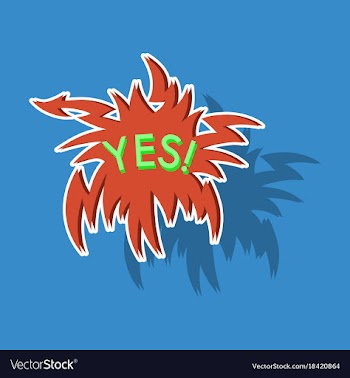 Realistic paper sticker on theme comic speech vector image