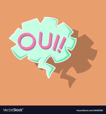 Realistic paper sticker on theme comic speech vector image