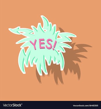 Realistic paper sticker on theme comic speech vector image