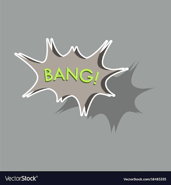Realistic paper sticker on theme comic speech vector image