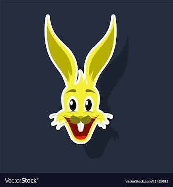 Realistic paper sticker on theme funny animal vector image