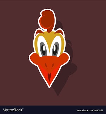 Realistic paper sticker on theme funny animal vector image