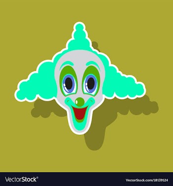 Realistic paper sticker on theme humor cheerful vector image