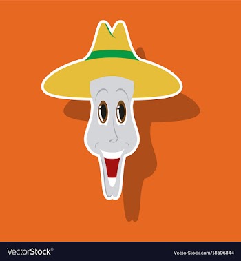 Realistic paper sticker on theme humor clown in vector image