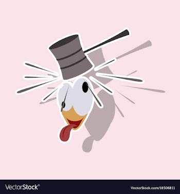 Realistic paper sticker on theme humor hammer on vector image