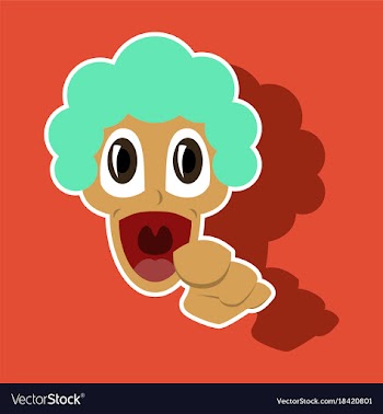 Realistic paper sticker on theme humor loudly vector image