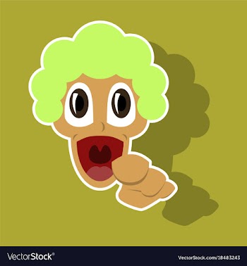 Realistic paper sticker on theme humor loudly vector image