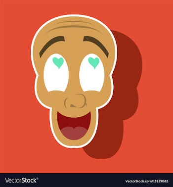 Realistic paper sticker on theme humor love laughs vector image