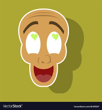 Realistic paper sticker on theme humor love laughs vector image