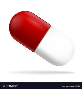 Realistic pill vector image