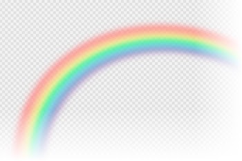 Realistic rainbow Free Vector