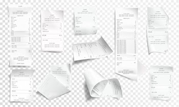 Realistic receipt collection
