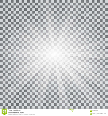 Realistic Sun Rays Light Effect On A Transparent Background Stock ...
