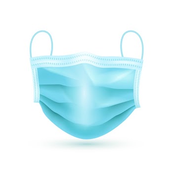 Realistic surgical mask to cover the mouth and nose Free Vector