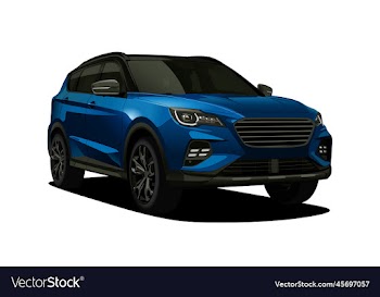 realistic suv car