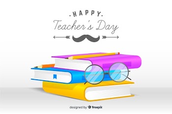 Realistic teachers day background Free Vector