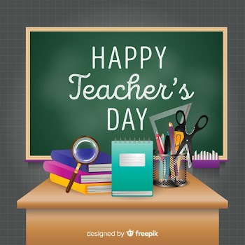 Realistic teachers day background Free Vector