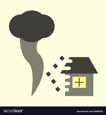 Realistic tornado swirl isolated on background vector image