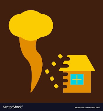 Realistic tornado swirl isolated on background vector image