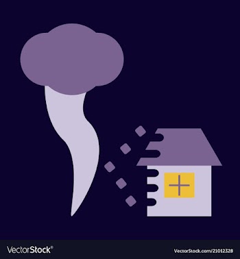 Realistic tornado swirl isolated on background vector image