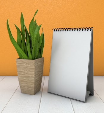 Realistic vertical mockup with decoration Free Psd
