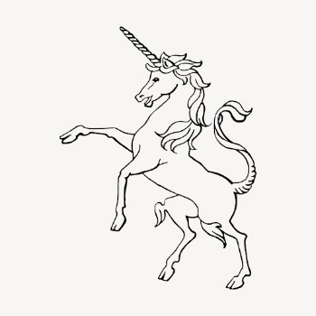 Rearing unicorn clipart, magical creature | Free Vector - rawpixel