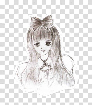REBLUE EXO RENDER , girl anime sketch transparent background PNG clipart