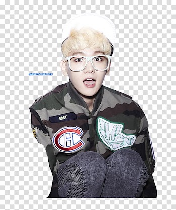 REBLUE EXO RENDER , man in white framed eyeglasses transparent background PNG clipart