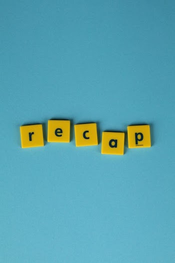 Recap Word in Yellow Letters