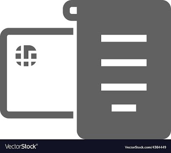 Receipt vector image