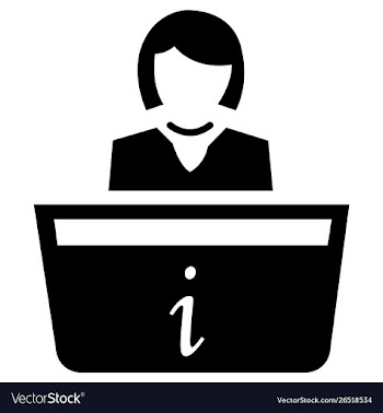 Receiptionist icon vector image
