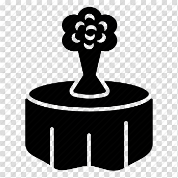 Reception, table, wedding icon