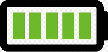 Rechargeable battery Lithium battery Icon - Full state battery 