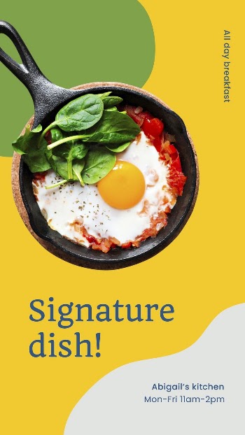 Recommended menu Facebook story template, | Free Vector Template - rawpixel