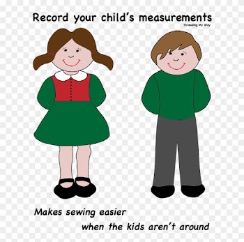 Record Measurements For Your Child On This Handy Template - Clip Art Boy And Girl