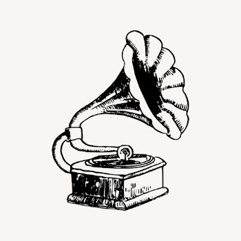 Record player illustration, gramophone psd. | Free PSD - rawpixel