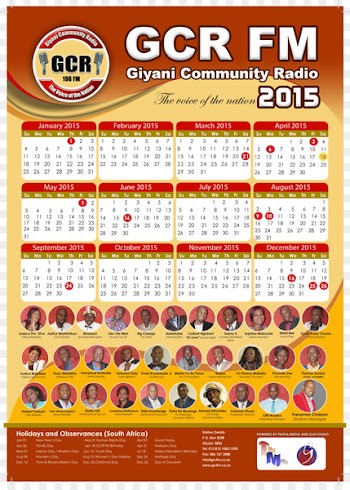 Recreation Calendar Line Giyani Community Radio Font - line 