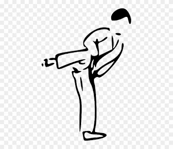 Recreation Stick, Outline, People, Girl, Self, Person, - Karate Clip Art