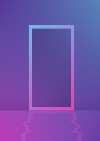 Rectangle frame purple gradient