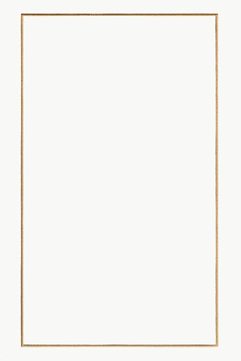 Rectangle gold frame design element | Free  transparent png - 2349890