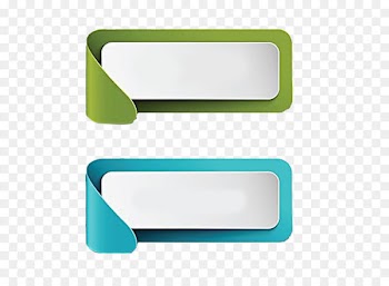 Rectangle Polygon - Blue and green decorative pattern superposition PPT 